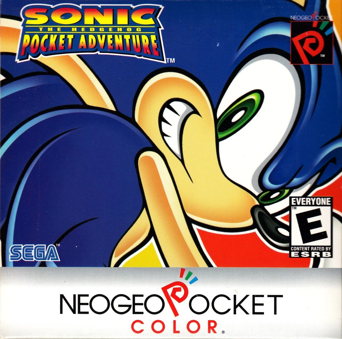 Neo Geo Pocket Color game Sonic the Hedgehog Pocket