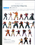 Original sprite sheet for The King of Fighters XII.