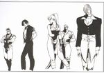 The King of Fighters '95: early artwork by Shiroi Eiji.