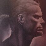 Andy Bogard Illustration drawn on Sandpaper by Shinkiro