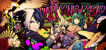 In promotional art of New Year, with Nameless