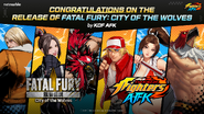 Fatal Fury is back with a brand-new stage—launching April 24! We’re joining the hype in KOF AFK! (Netmarble's KOF AFK message)