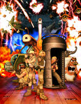 Metal Slug 3: Cover artwork by Shinkiro