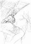 Samurai Shodown 64-2: Shiki and Mikoto sketch.