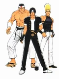 The King of Fighters '96: Japan Team Artwork.