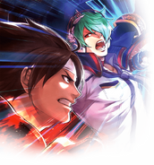 KOF XV: Kyo vs Shun'ei Promotional Art