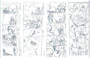 The King of Fighters '94: Scrapped storyboard.