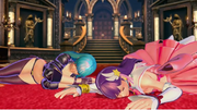 Athena and Kula moments before waking up in Kukri's universe.