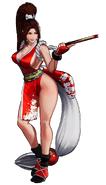 Previous version of Mai's render on the KOF XV website.