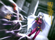 The King of Fighters 2000 ～ICICLE DOLL～: Kula attacks.