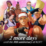 Second photo about KOF's 30th Anniversary. Artworks by Shinkiro, Eisuke Ogura and Hiroaki