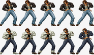 The King of Fighters '99 Art Gallery: Early Sprites.