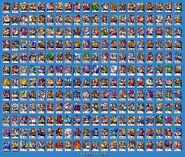 All of the character cards featured in the game