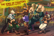 The King of Fighters XIII Trading Cards: Drunkard Fighters.