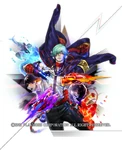 KOF14.jpg (123 kB) Ilustración de promoción para The King of Fighters XIV, junto Iori y Kyo.