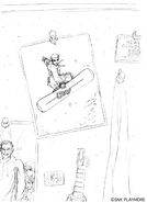 Shingo snowboarding by Shinkiro.