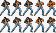 The King of Fighters '99 Art Gallery: Early Sprites.