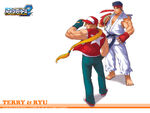 Wallpaper featuring Terry Bogard and Ryu