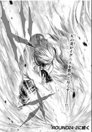 K' using Hyper Chain Drive to incinerate Igniz in The King of Fighters: A New Beginning.