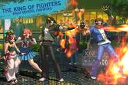 The King of Fighters XIII Trading Cards: High School Fighters.