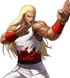 The King of Fighters XIII win portrait illustrated by Eisuke Ogura.