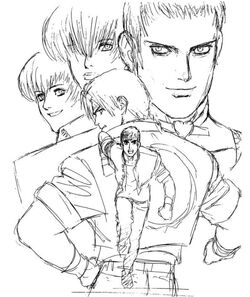 Yashiro Nanasake, The King of Fighters series artwork by Xiaoguimist.