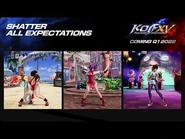 KOF XV, 슈퍼 히로인팀 중립 모션 소개 영상
