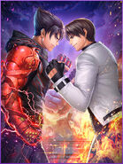 The King of Fighters All Star: Battle card.