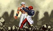 Iori holding Orochi in The King of Fighters '97.