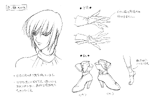 Samurai Shodown 64: Concept art.