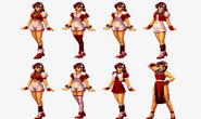 The King of Fighters '99 Art Gallery: Early Sprites.