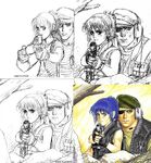 Leona and Heidern: early versions and final product by Shinkiro.