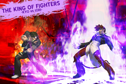 The King of Fighters XIII Trading Cards: Kyo vs Iori.