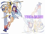 The Last Blade 2: fondo de pantalla de Yuki y Akari, por TONKO.