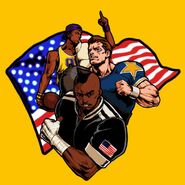 Newer art for the U.S.A. Team.