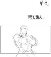 The King of Fighters XIV artbook: Geese winpose sketch.