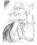 Samurai Shodown IV: Promo art sketches.