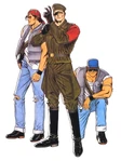 The King of Fighters '95: Ikari Warriors Team artwork.