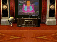 Geese's office atop Geese Tower in The King of Fighters Neowave