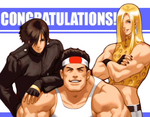 The King of Fighters 2003: Special Edit Team ending artwork by Ogura