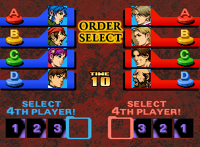 KOF '99 Order Select Screen