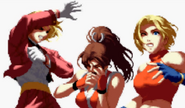 The King of Fighters 2003: Women Fighters Team Ending.