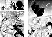 Kyo and Iori complain that their powers are not working, Ryo goes to the fight and Tung asks Meitenkun to fight. Shermie's soul attacks Benimaru.