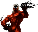 The King of Fighters XIII: Saiki's win pose (Awakened Form)