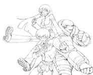 The King of Fighters XIII: Sketch by Eisuke Ogura