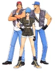 The King of Fighters '96: Ikari Warriors Team artwork.