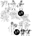 Samurai Shodown IV: Concept art.