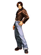 The King of Fighters '99 Evolution "Another Striker Kyo" character art by Shinkiro.