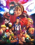 Ilustración por Hiroaki para la portada de Neo Geo Battle Coliseum (PlayStation 2)