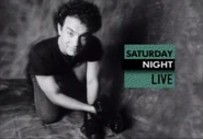 Season 13 of Saturday Night Live Bumper Photo from February 20, 1988, the twelfth episode of Season 13 of Saturday Night Live: Tom Hanks' 2nd time as host on SNL, with musical guest Randy Travis.
